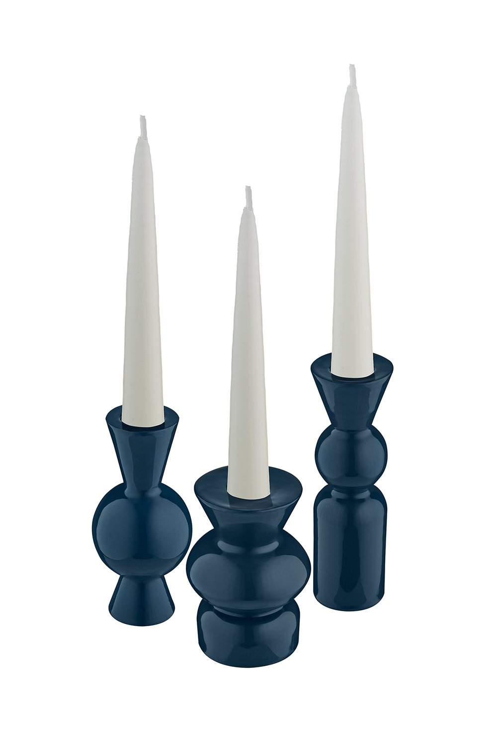 Casi Paped-Goody El Yapımı Porselen Şamdan Seti / Ege Mavi-Mumluk & Şamdan-2-Milagron.com