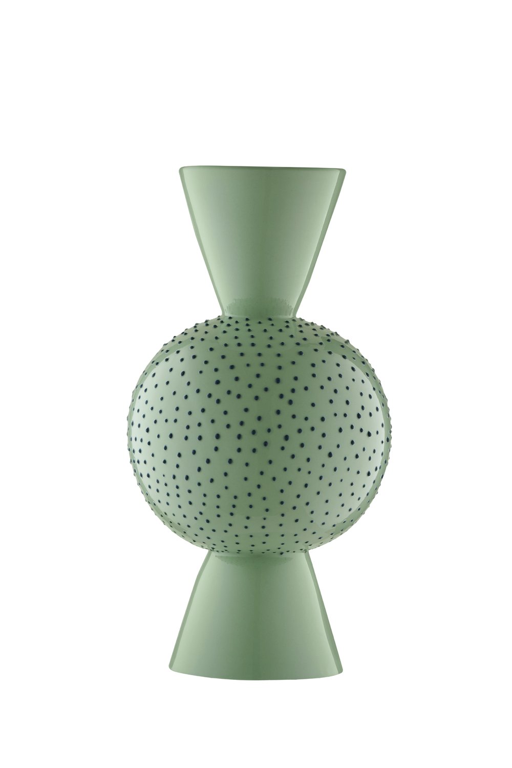 Casi Paped-Goody Mid El Yapımı Porselen Vazo / Fıstık Yeşili-Vazo-1-Milagron.com