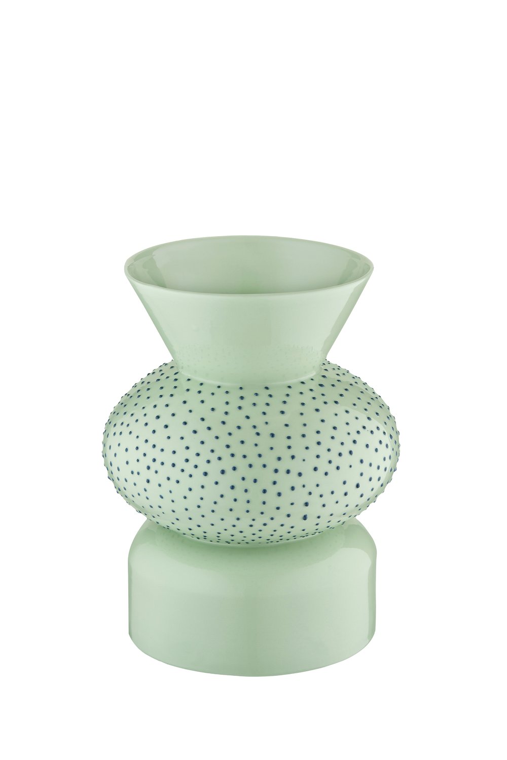 Casi Paped-Goody Round El Yapımı Porselen Vazo / Fıstık Yeşili-Vazo-2-Milagron.com