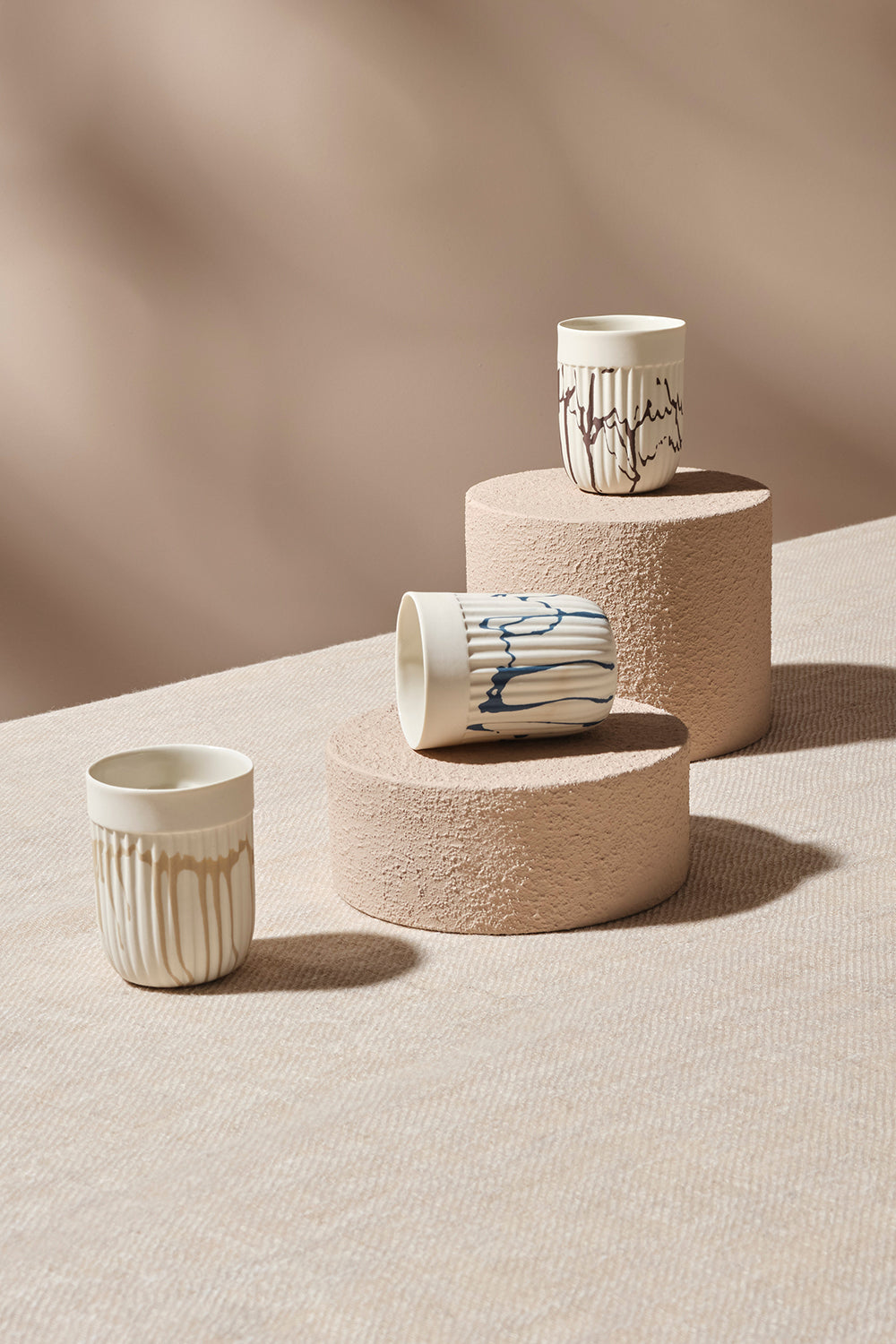 Casi Paped-Love Edward Double Espresso Bardağı / Beyaz - Kahverengi-Bardak-3-Milagron.com