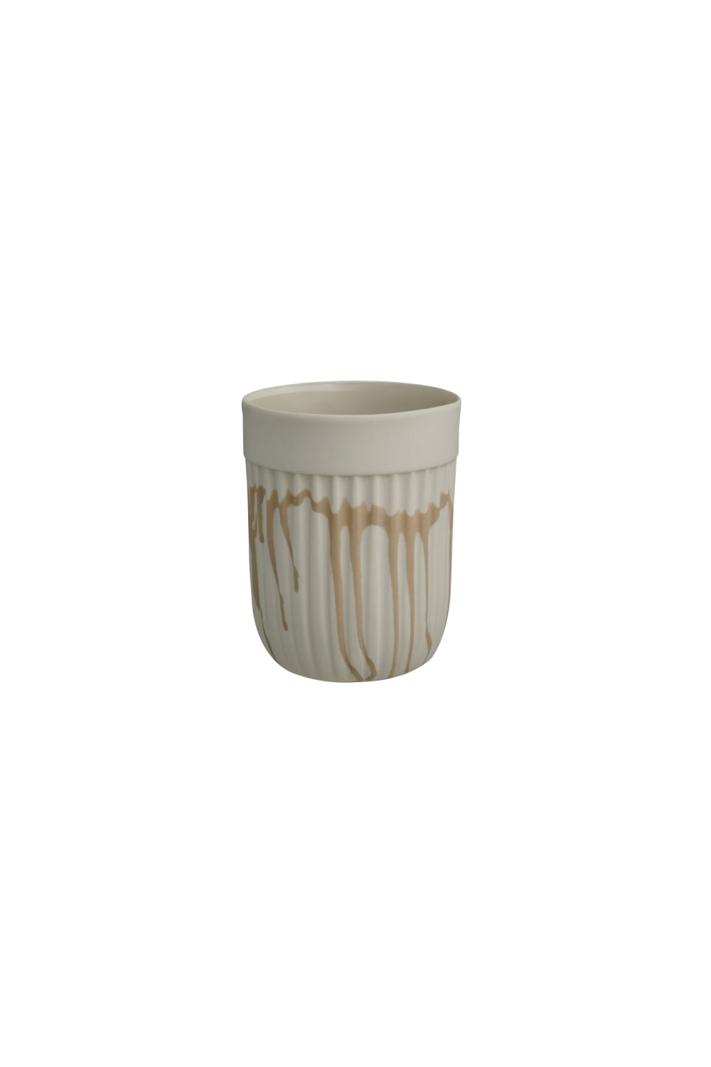 Casi Paped-Love Edward Double Espresso Bardağı / Beyaz - Krem-Bardak-1-Milagron.com