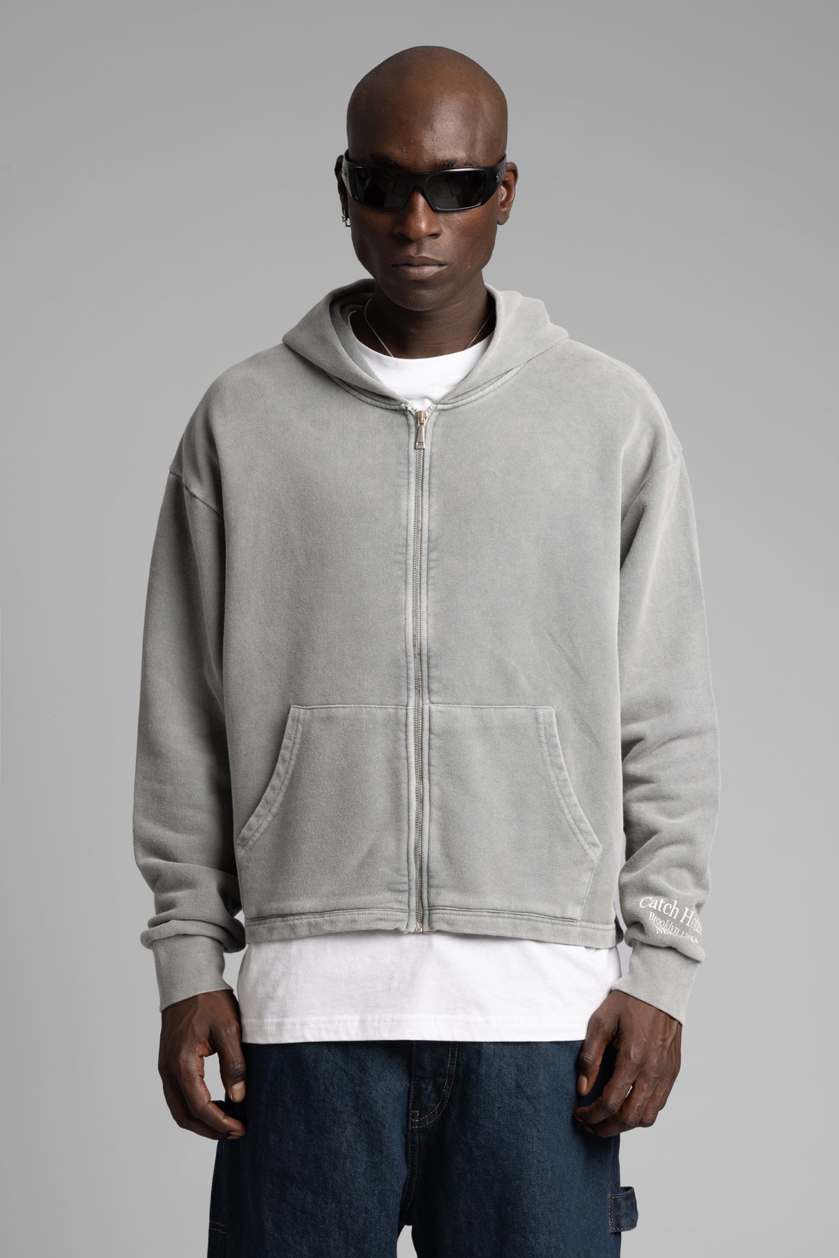 Catch-Baskılı Fermuarlı Sweatshirt-Sweatshirt-4-Milagron.com