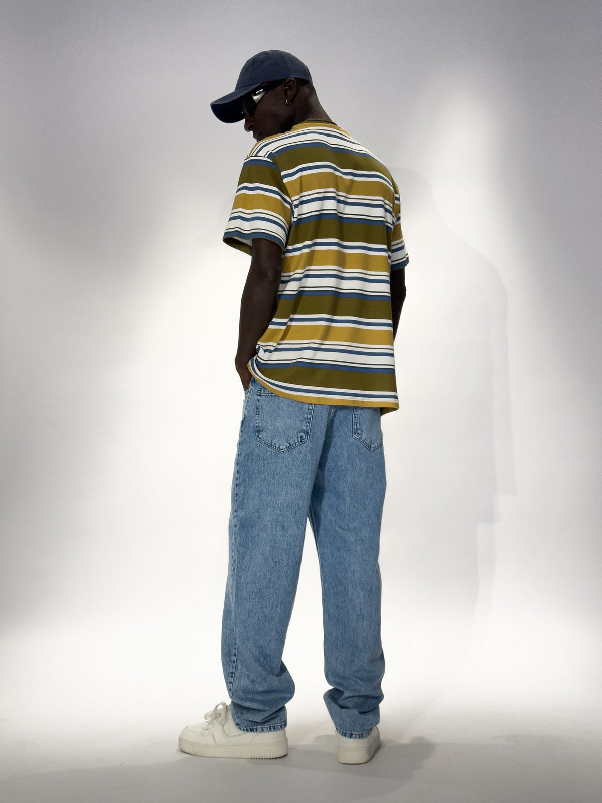 Çizgili Oversize T-Shirt