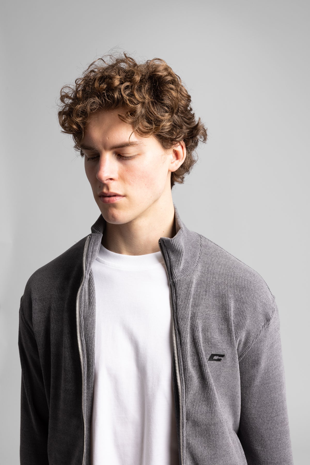 Catch-Dik Yaka Fermuarlı Fitilli Sweatshirt-Sweatshirt-6-Milagron.com
