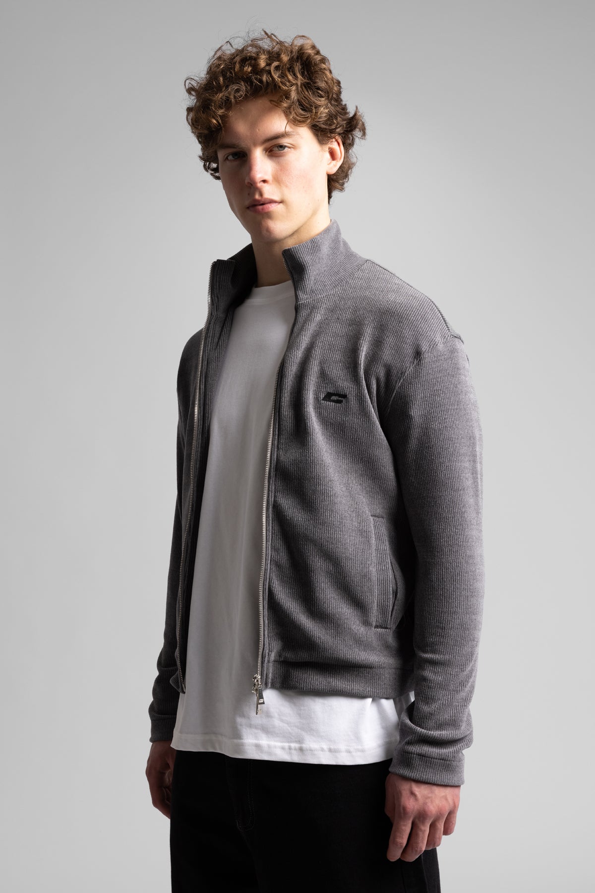 Catch-Dik Yaka Fermuarlı Fitilli Sweatshirt-Sweatshirt-7-Milagron.com