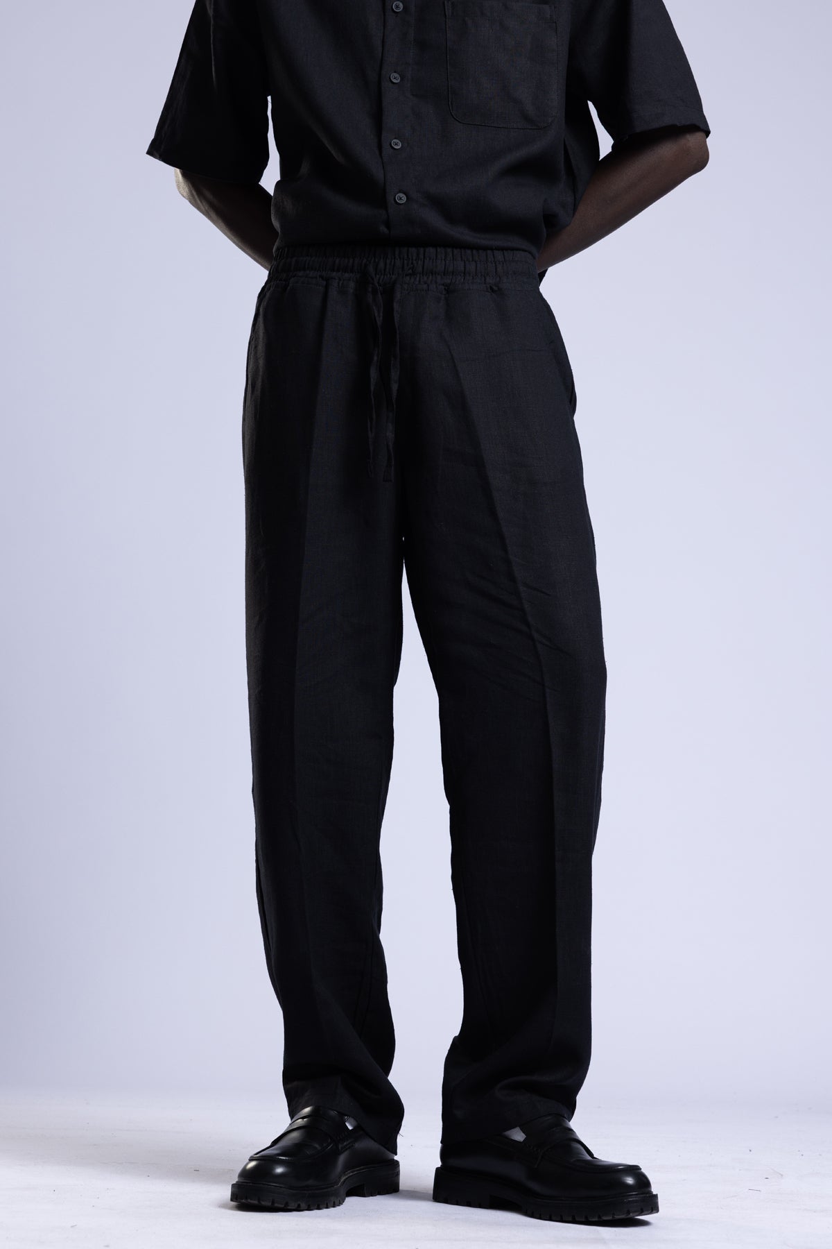 Catch-Keten Pantolon - Siyah-Pantolon-2-Milagron.com
