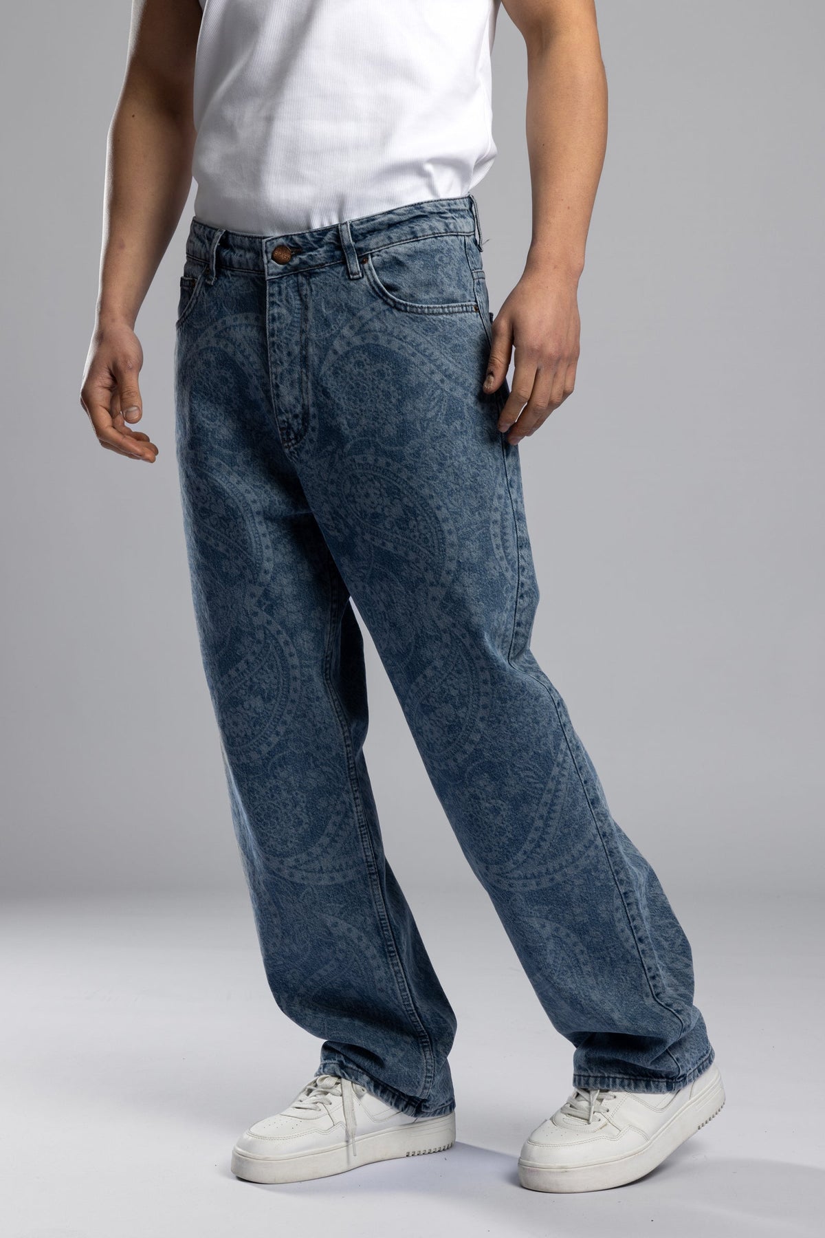 Catch-Paisley Desenli Baggy Jean-Jean-2-Milagron.com