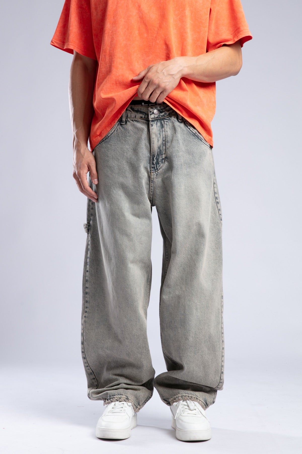 Catch-Yıkamalı Baggy Jean Pantolon-Pantolon-2-Milagron.com