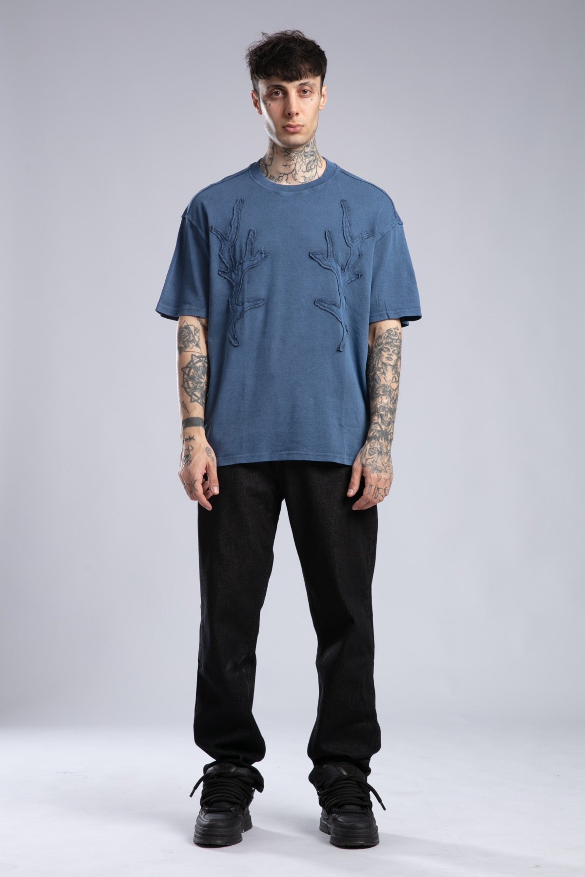 Catch-Yıkamalı Oversize T-Shirt-T-Shirt-1-Milagron.com
