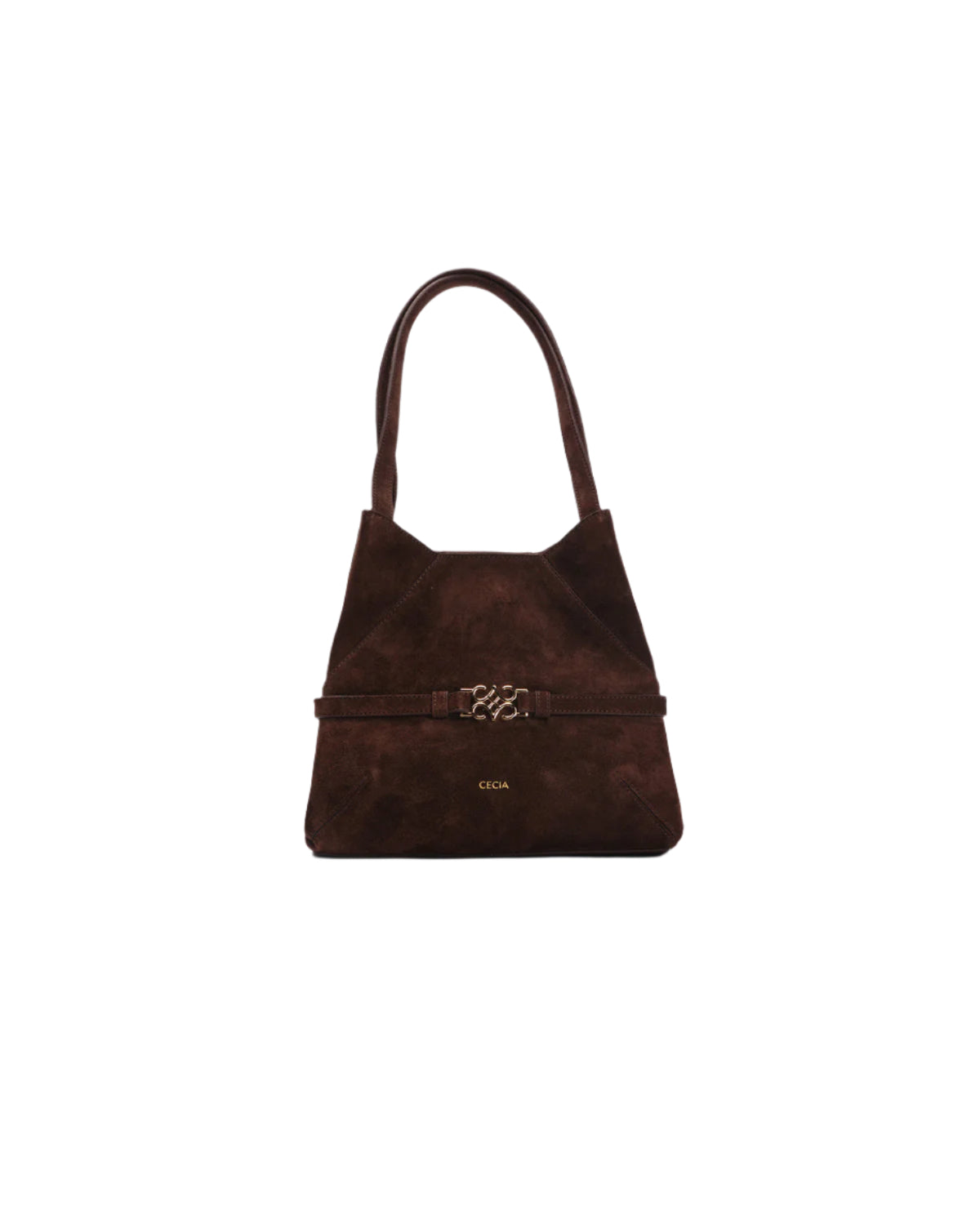 Cecia-Aries Tote Bitter Brown Suede-Omuz Çantası-1-Milagron.com