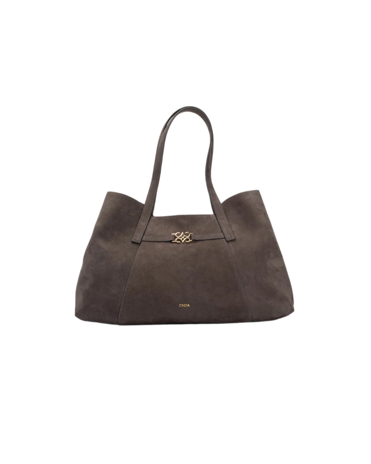 Cecia-Eterna Grey Nubuck-Omuz Çantası-4-Milagron.com