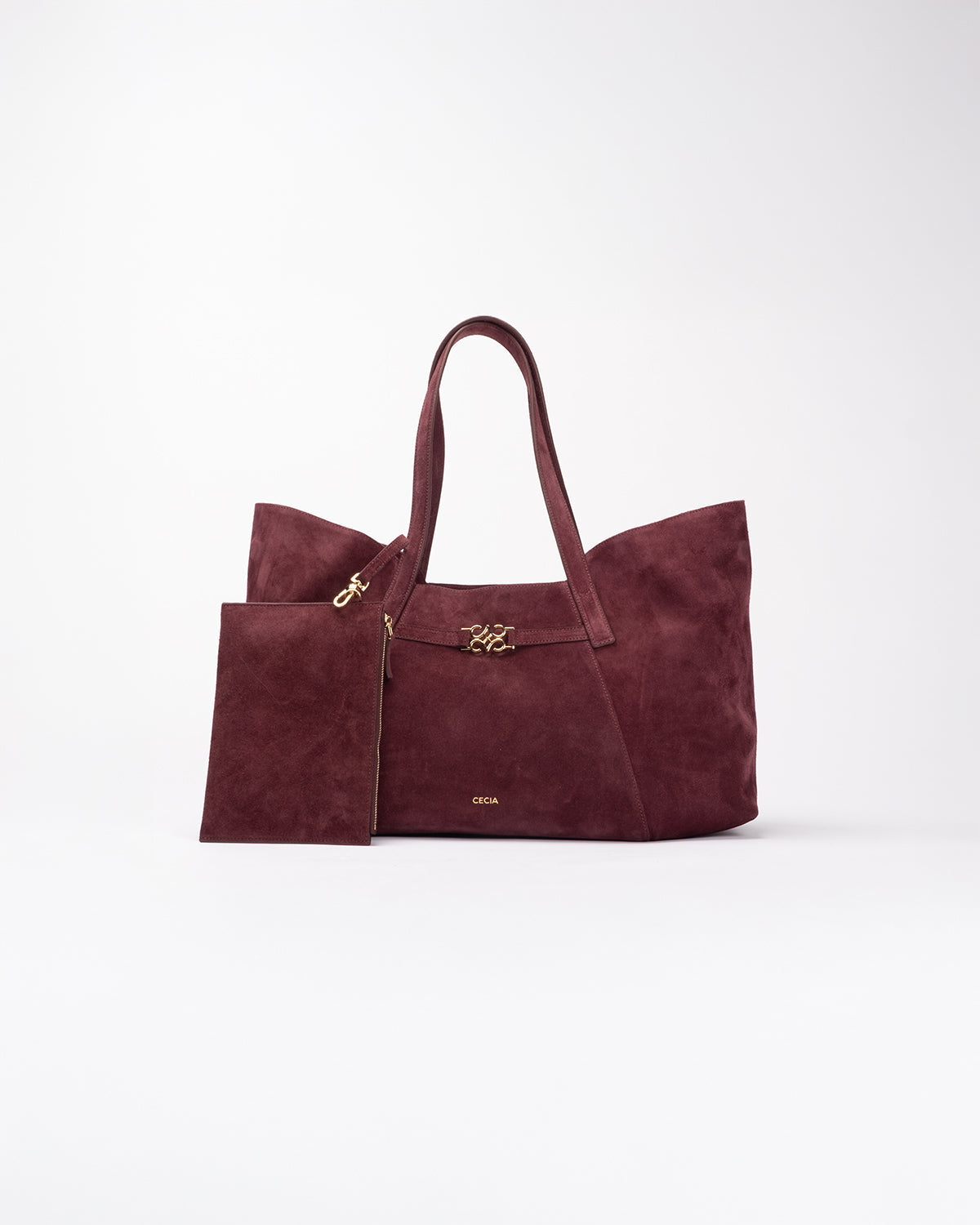 Cecia-Eterna Merlot Suede-Omuz Çantası-4-Milagron.com