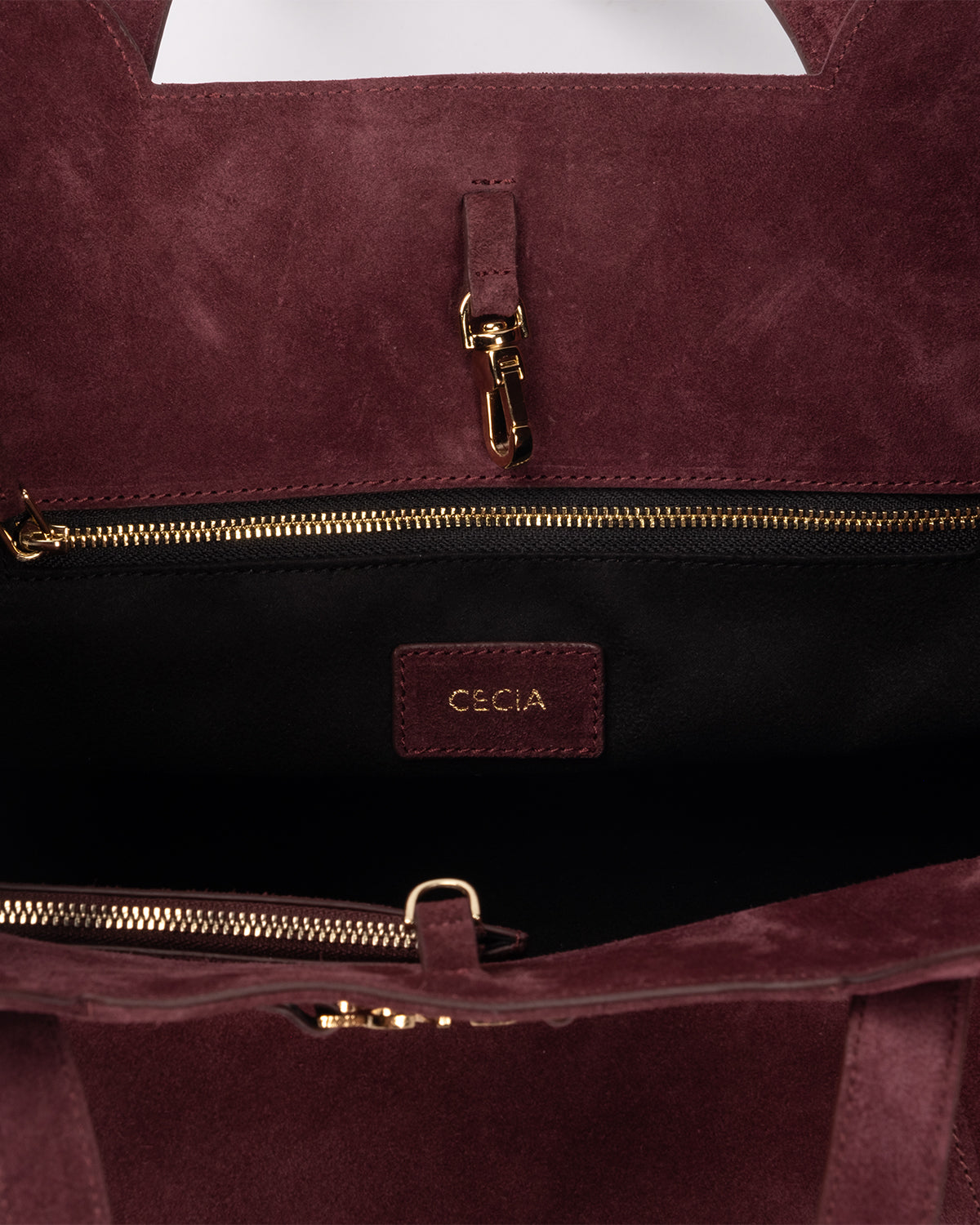 Cecia-Eterna Merlot Suede-Omuz Çantası-5-Milagron.com