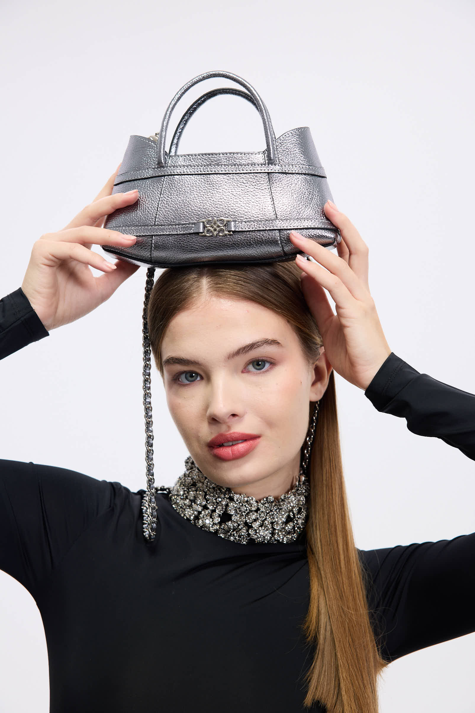 Cecia-Luna Metallic-Omuz Çantası-4-Milagron.com