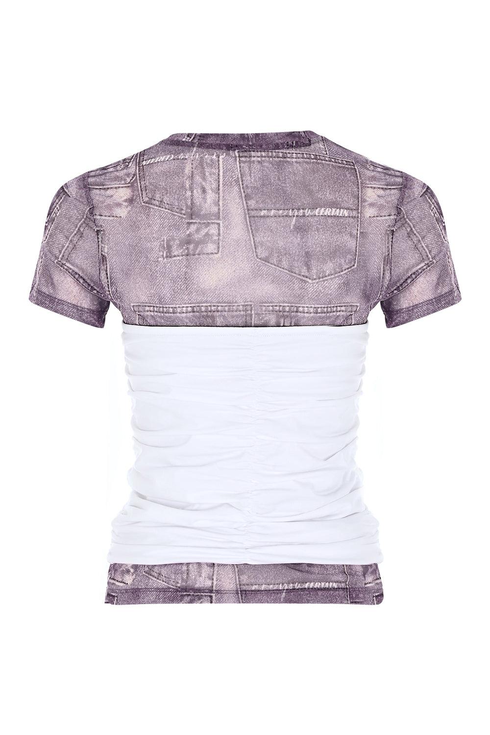 Certain-Erin Tee - Lily Denim Print-T-Shirts-5-Milagron.com