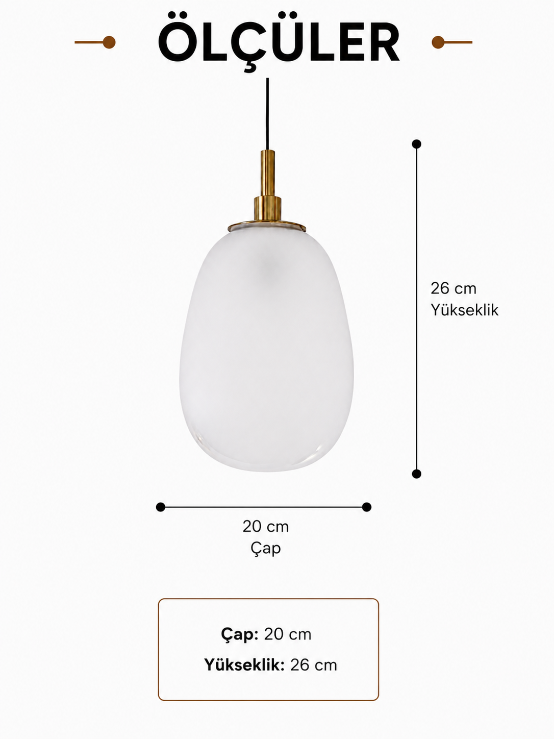 Lumiana-Velour Beyaz Cam Sarkıt-Avize-6-Milagron.com