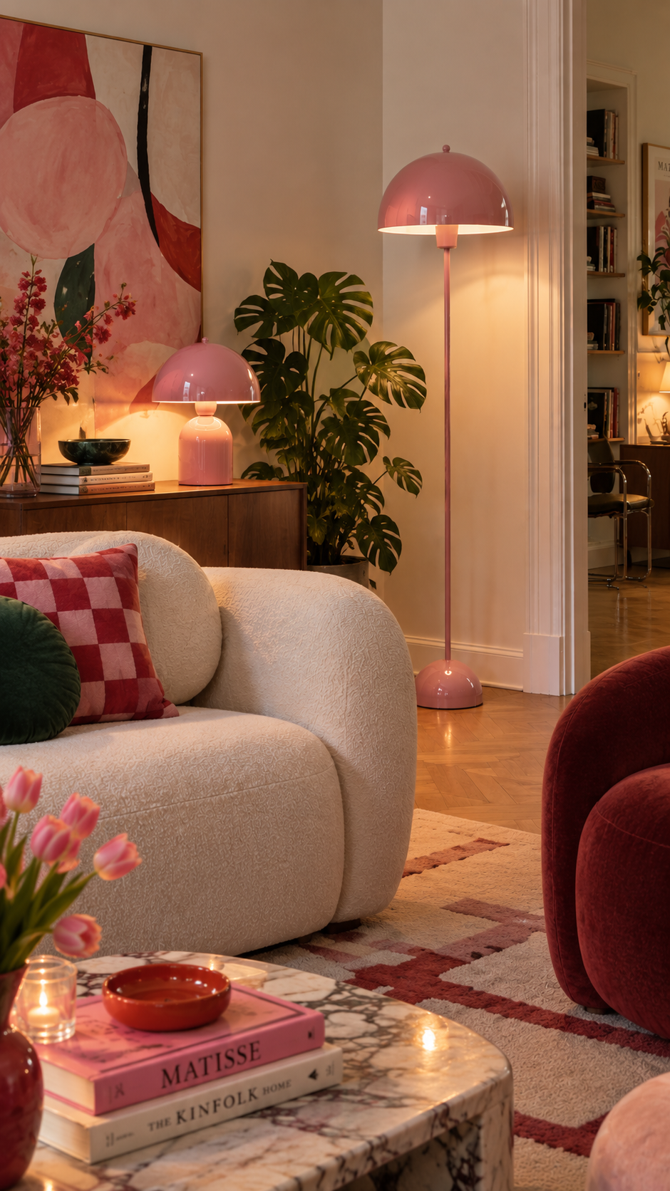 Soho Soft Pembe Metal Lambader