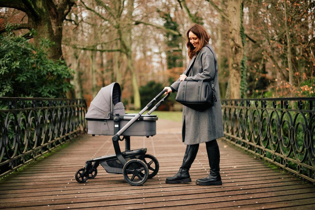 Mommy Club Bag, Vegan Deri Siyah