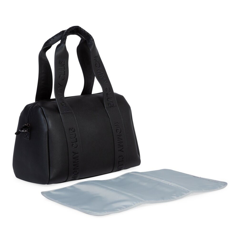 Mommy Club Bag, Vegan Deri Siyah