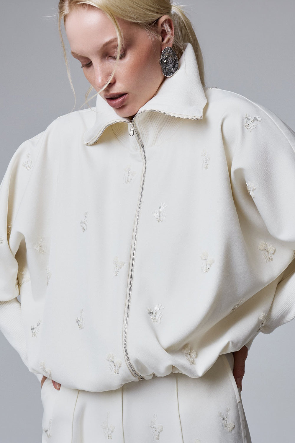 Nina Bomber Ceket – Ekru - 2