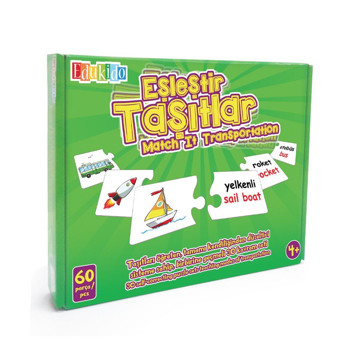 Chiva-Edu 1010 Chiva, Eşleştir Taşıtlar-Oyuncak-1-Milagron.com