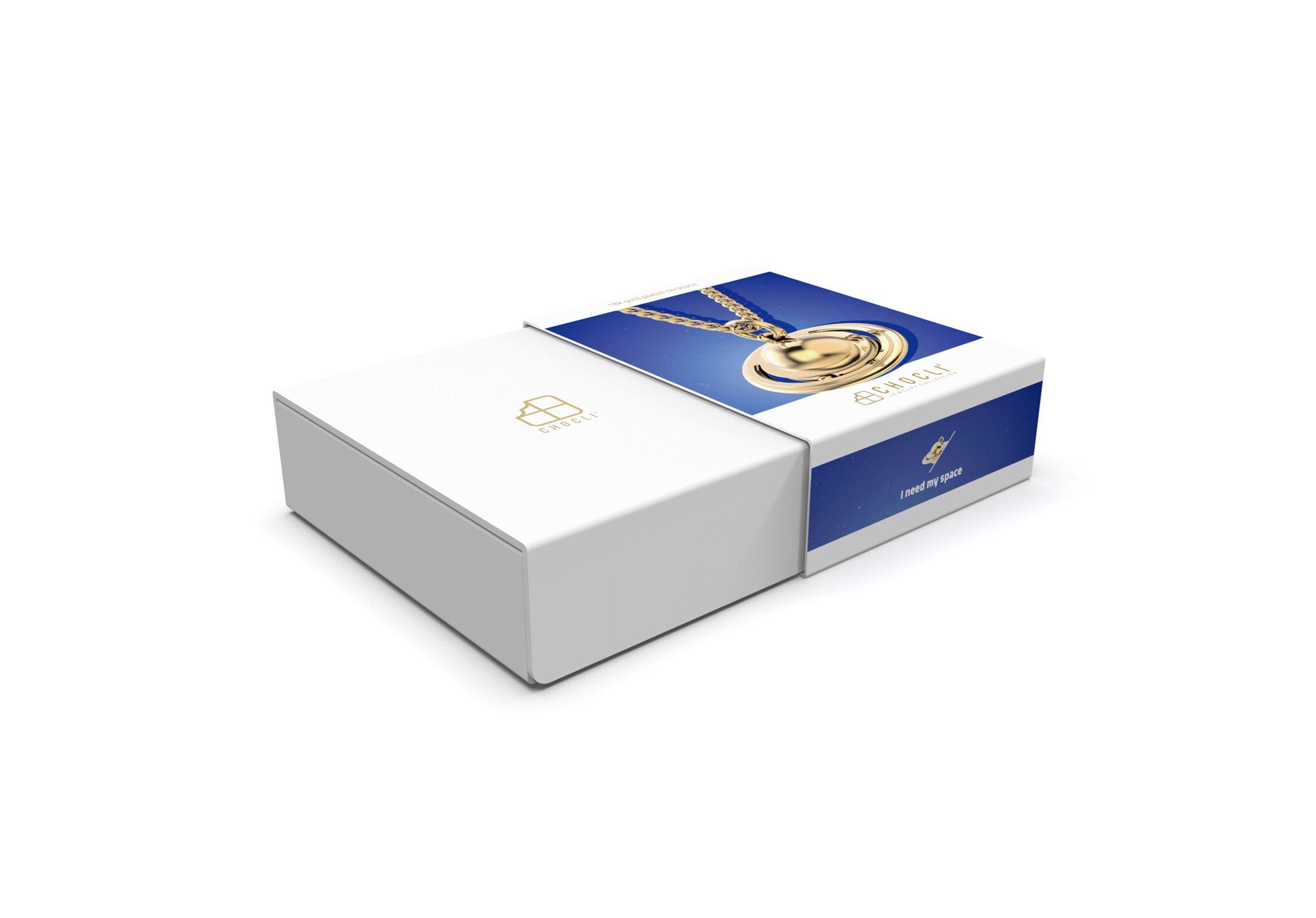 Chocli-18 Ayar Altın Kaplama Satürn Kolye-Kolye-7-Milagron.com