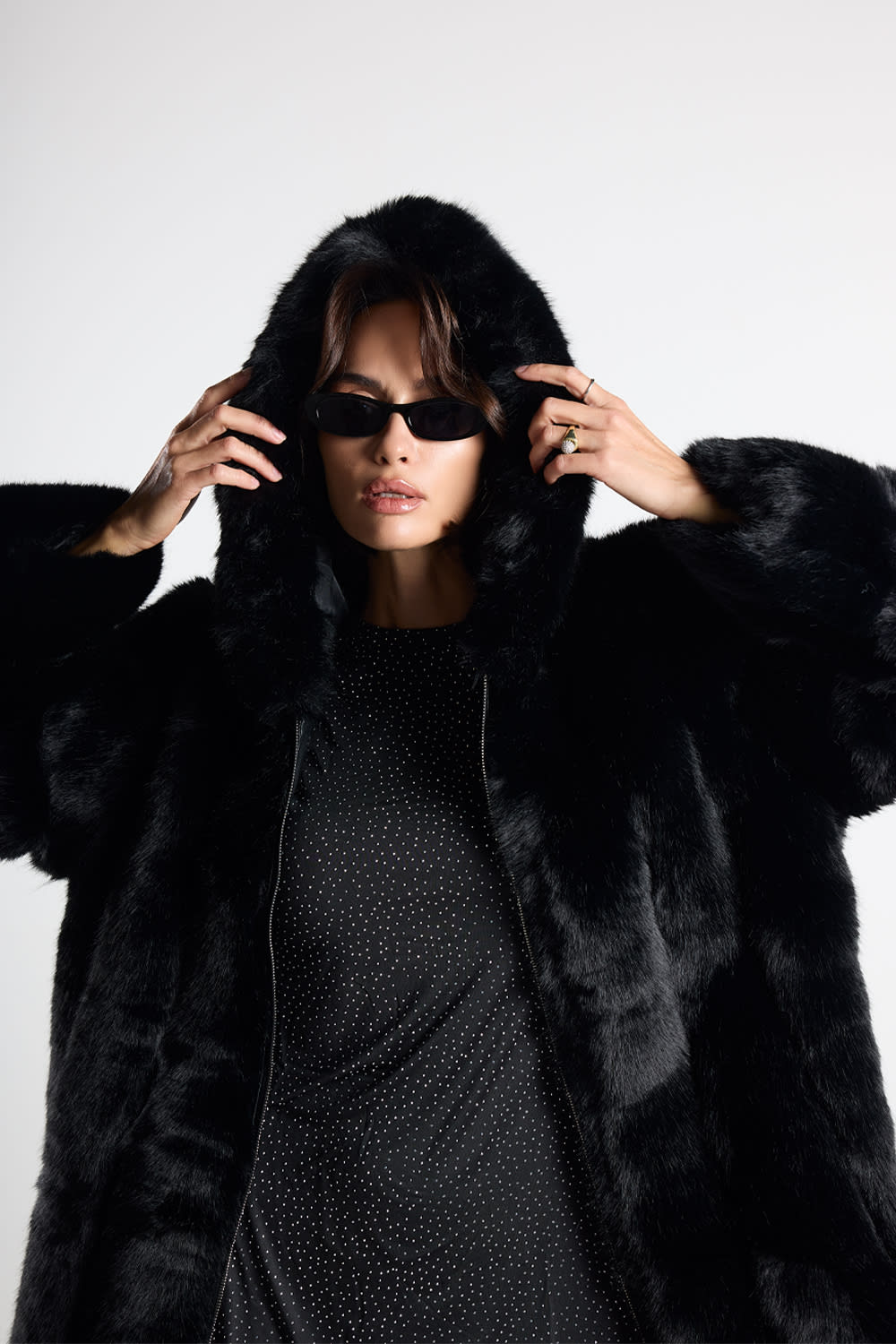 Christina's Storm-Black Super Soft Hooded Faux Fur-Mont-2-Milagron.com