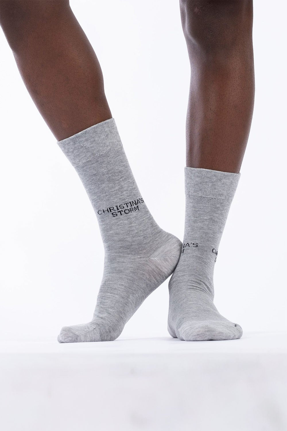 Christina's Storm-Comfy Cs Socks Gray-Çorap-1-Milagron.com