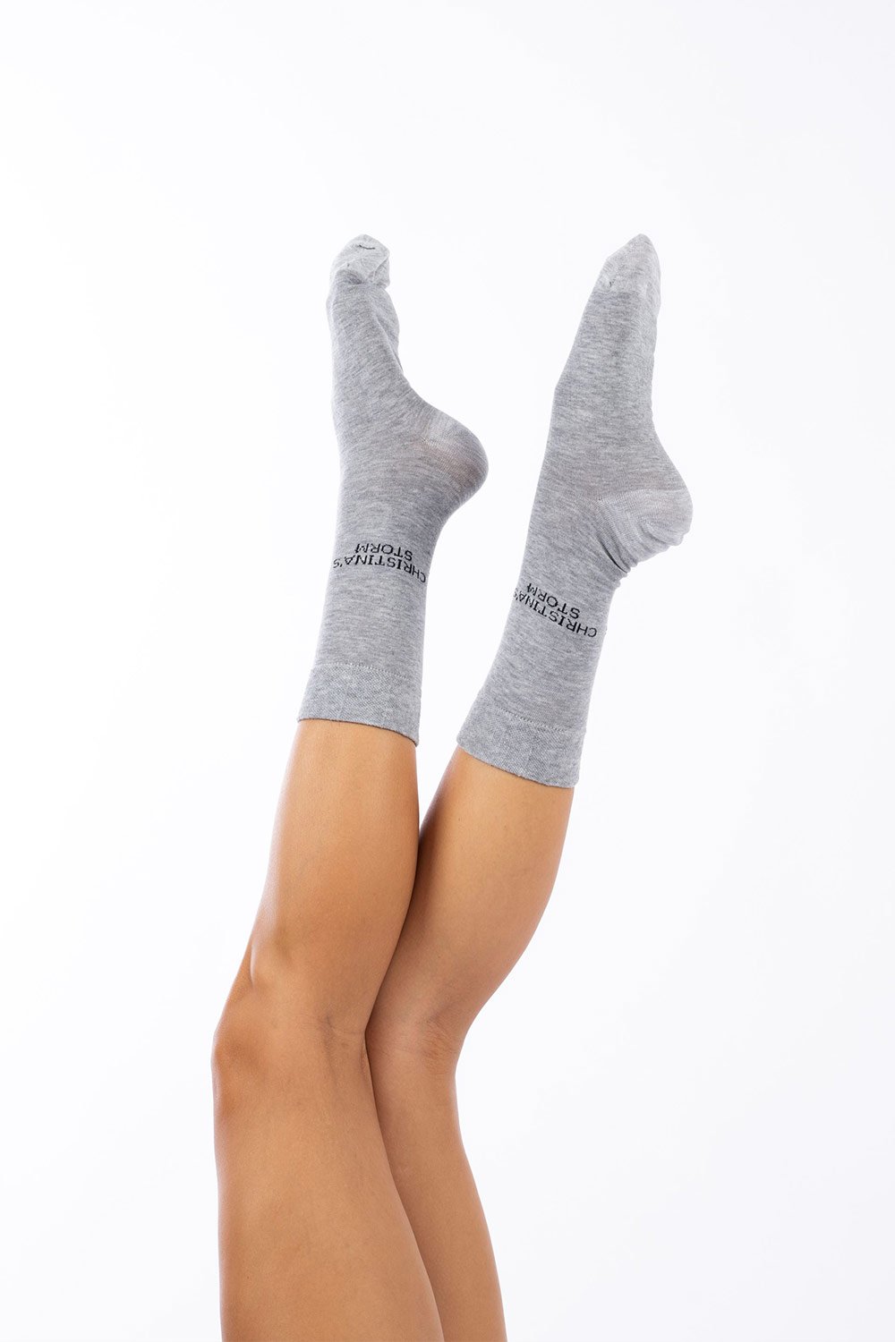 Christina's Storm-Comfy Cs Socks Gray-Çorap-1-Milagron.com