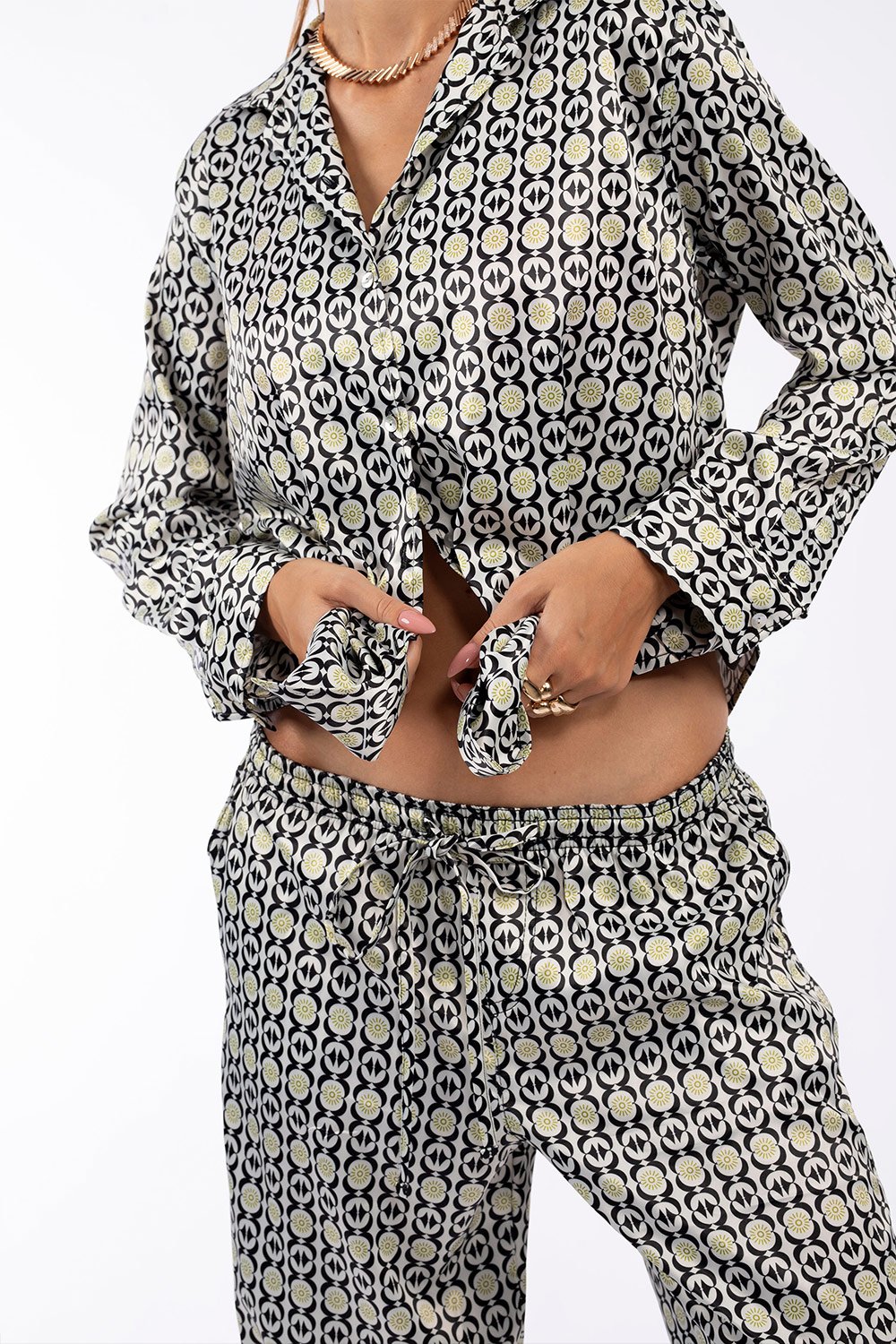 Christina's Storm-Stylish Goddess Long Set-Alt - Üst Takım-4-Milagron.com