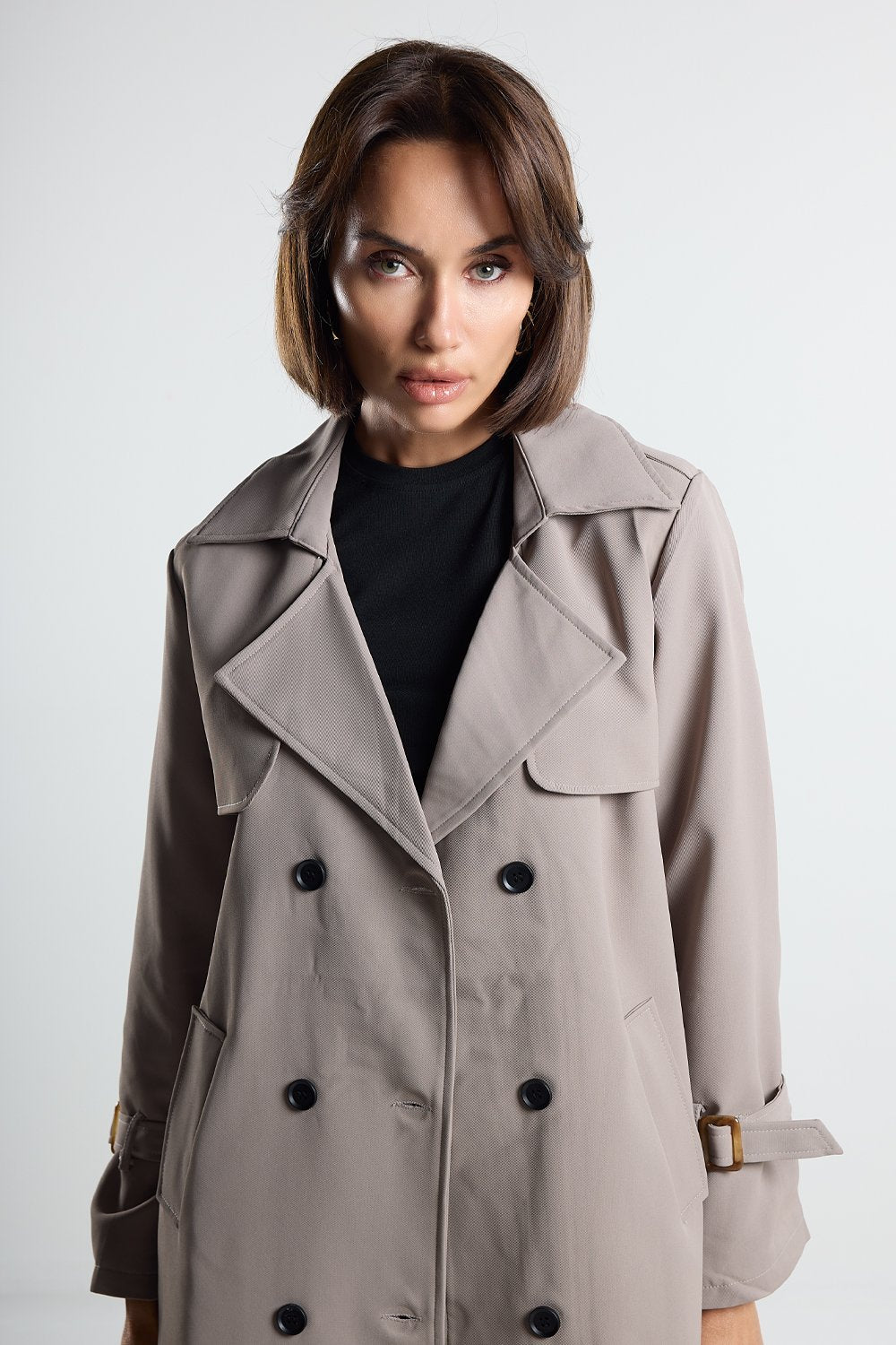 Christina's Storm-Taupe Trench Coat-Trençkot-3-Milagron.com