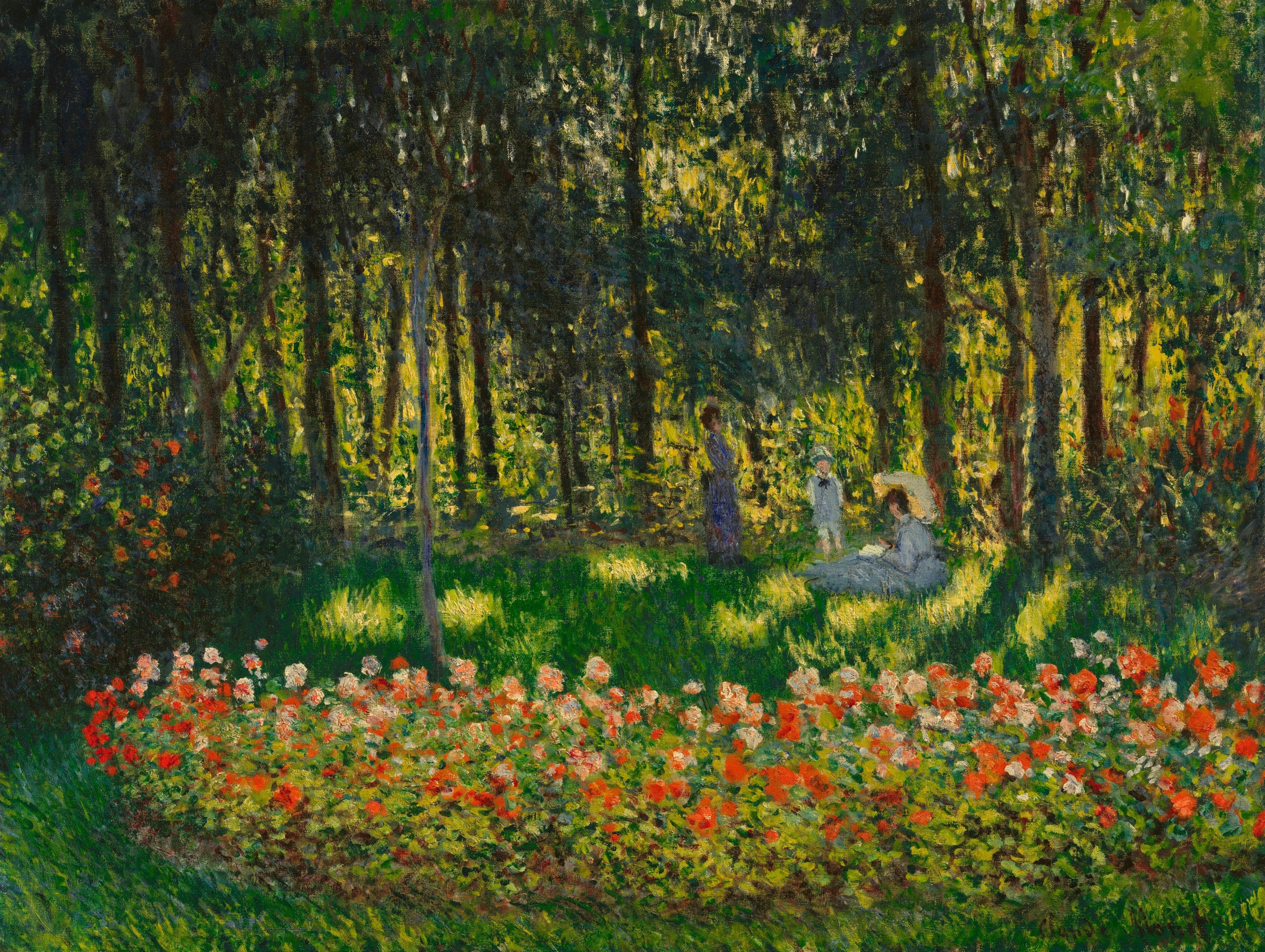 Claude Monet - Bahçede - Sanatçının Ailesi
