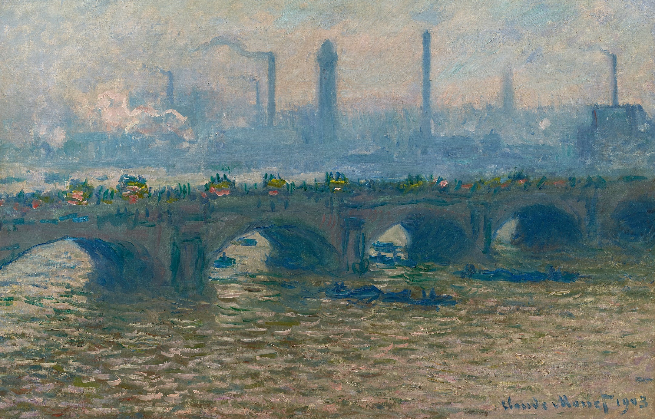Claude Monet - Waterloo Bridge - Overcast