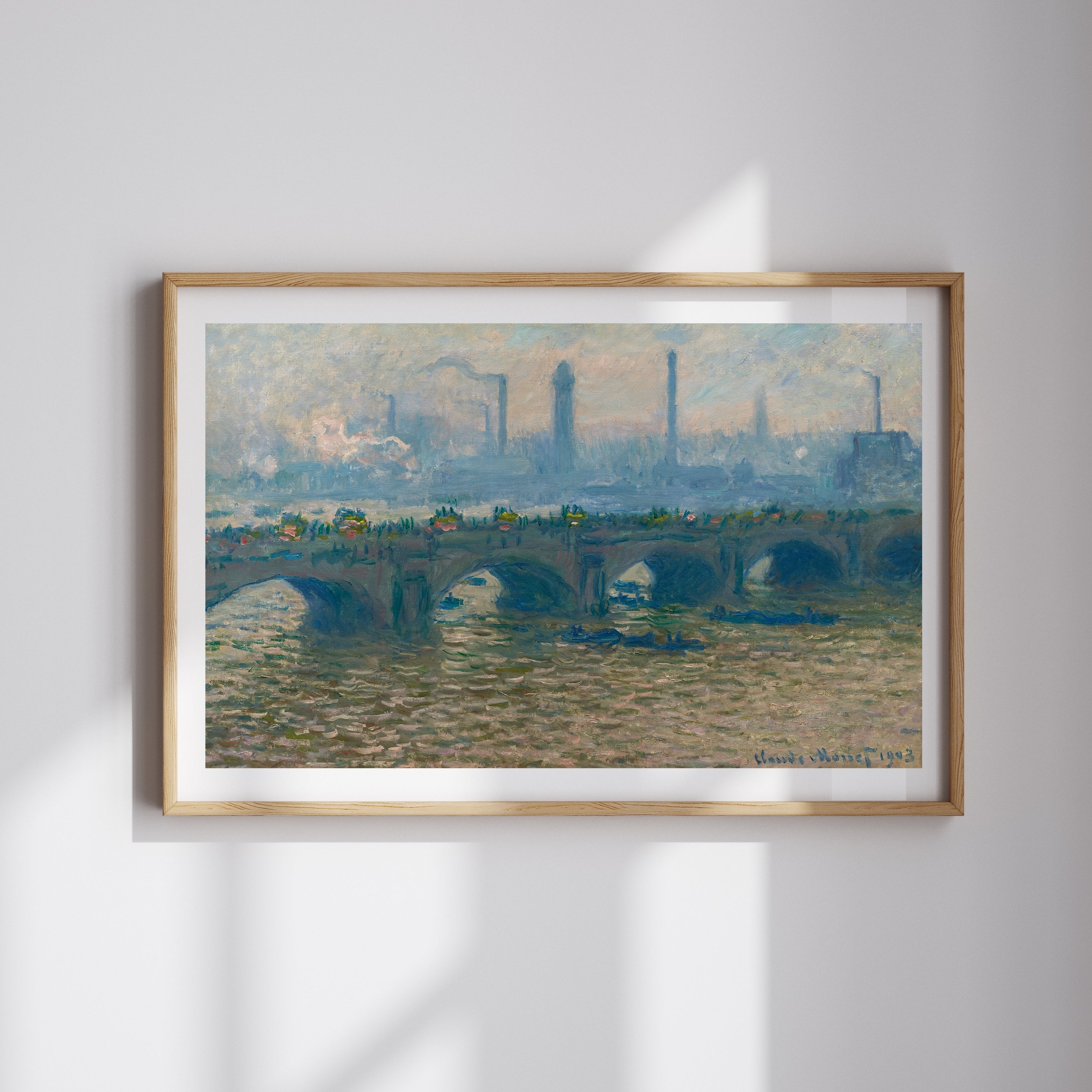 Claude Monet - Waterloo Bridge - Overcast