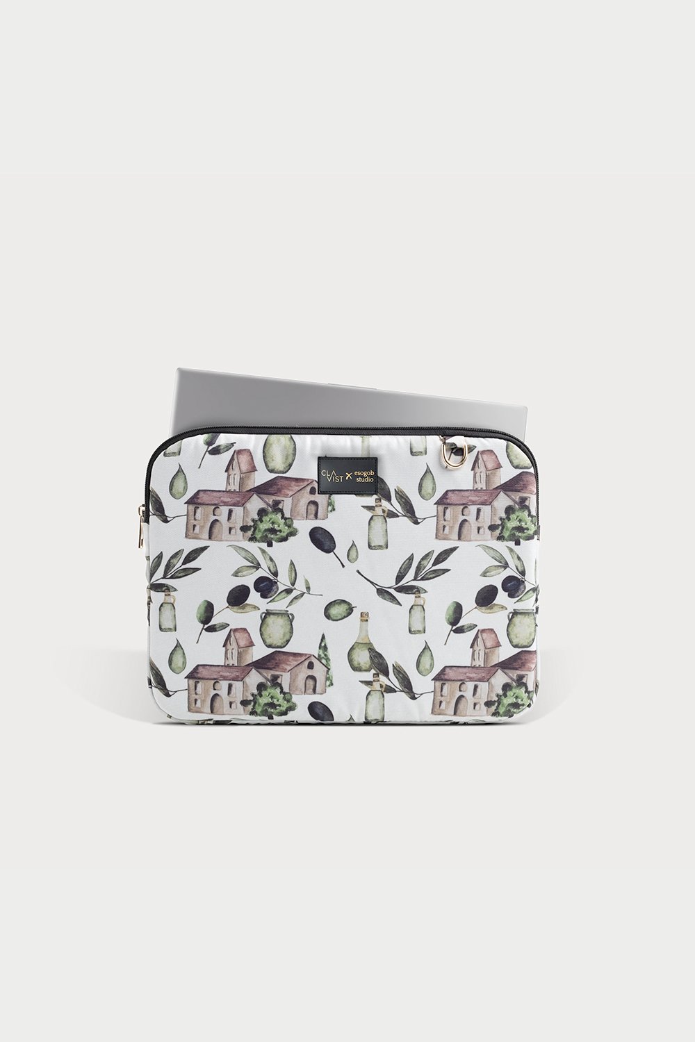 Clavist-Aegean Laptop Case 13"&14"- Zeytin Desenli Laptop & Macbook & Ipad Kılıfı-Laptop & Evrak Çantası-4-Milagron.com