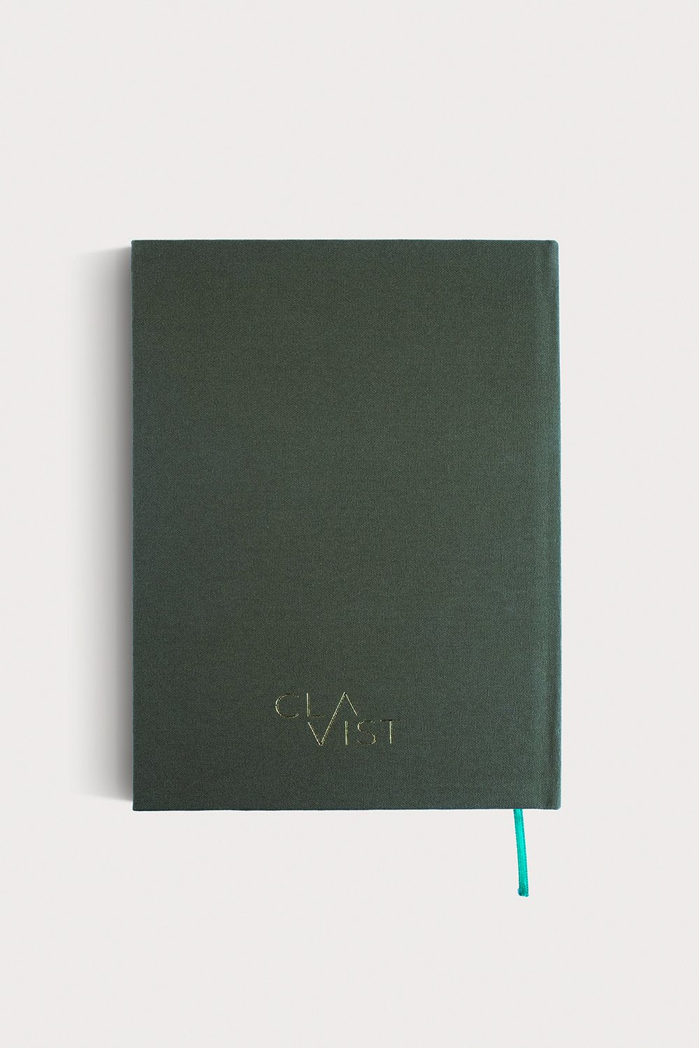 Clavist-Journal - A5 Haki Keten Cilt Bezli Çizgisiz Düz Defter-Ajanda-2-Milagron.com