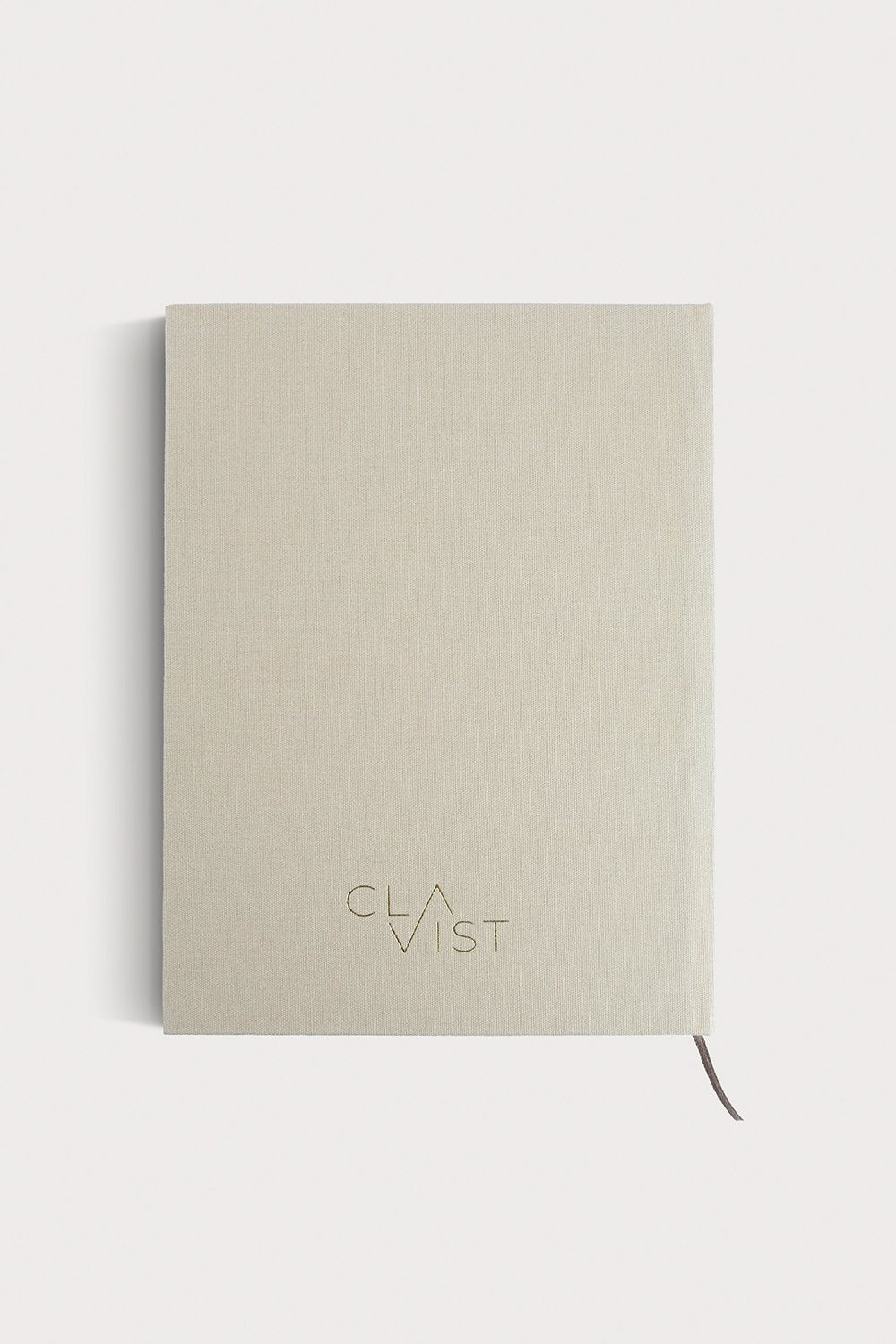Clavist-Journal A5 Krem Rengi Keten Cilt Bezli Çizgisiz Düz Defter-Ajanda-2-Milagron.com