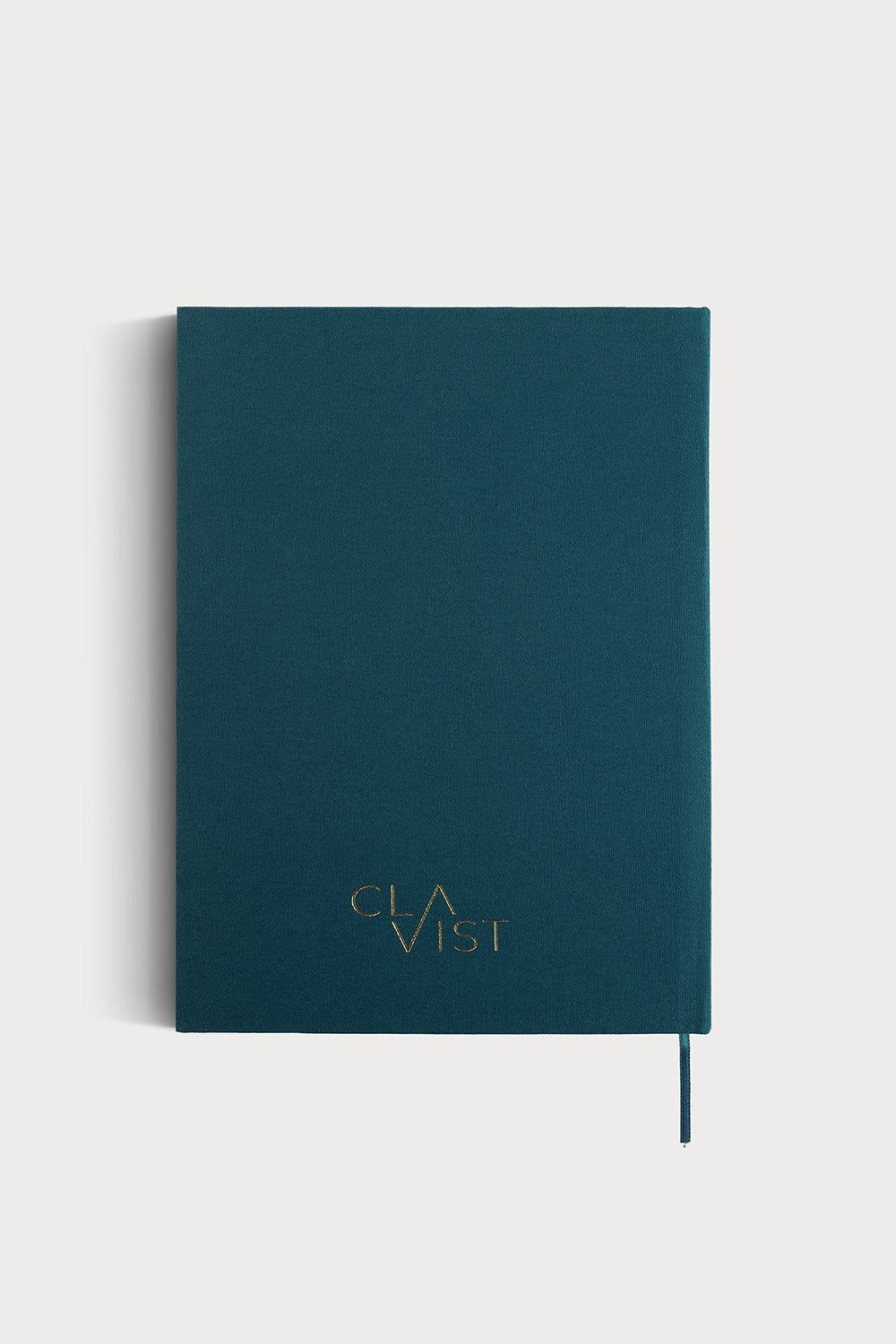 Clavist-Journal - A5 Petrol Keten Cilt Bezli Çizgisiz Düz Defter-Ajanda-2-Milagron.com