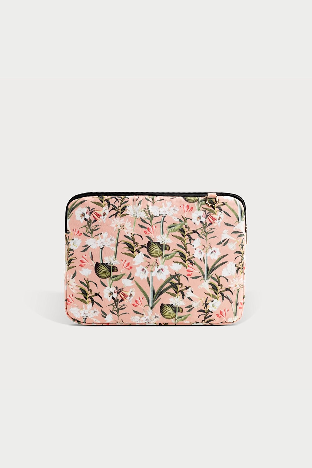 Clavist-Lily Coral Laptop Case 13"&14"- Zambak Desenli Laptop & Macbook & Ipad Kılıfı-Laptop & Evrak Çantası-2-Milagron.com