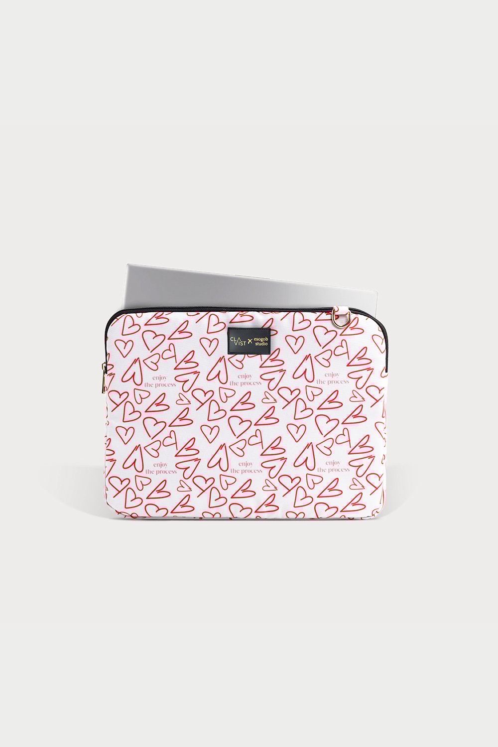 Clavist-Love And Life Laptop Case 13"&14"- Kalp Desenli Laptop & Macbook & Ipad Kılıfı-Laptop & Evrak Çantası-3-Milagron.com
