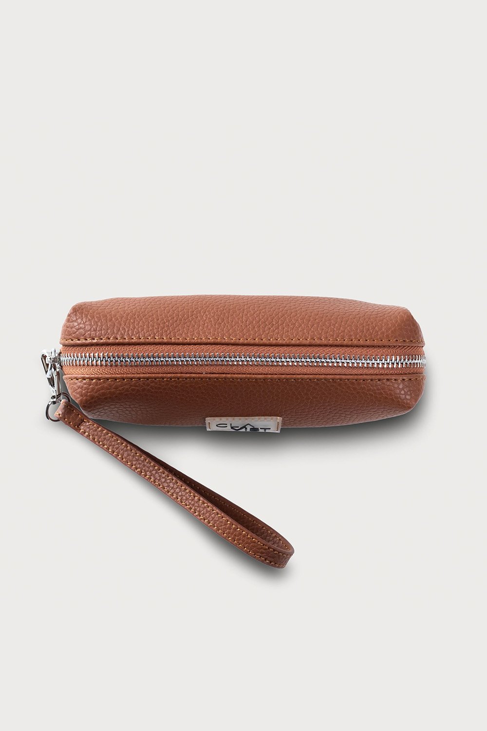 Clavist-Minimalist Kalem Ve Aksesuar Çantası Kahverengi-El Çantası-2-Milagron.com