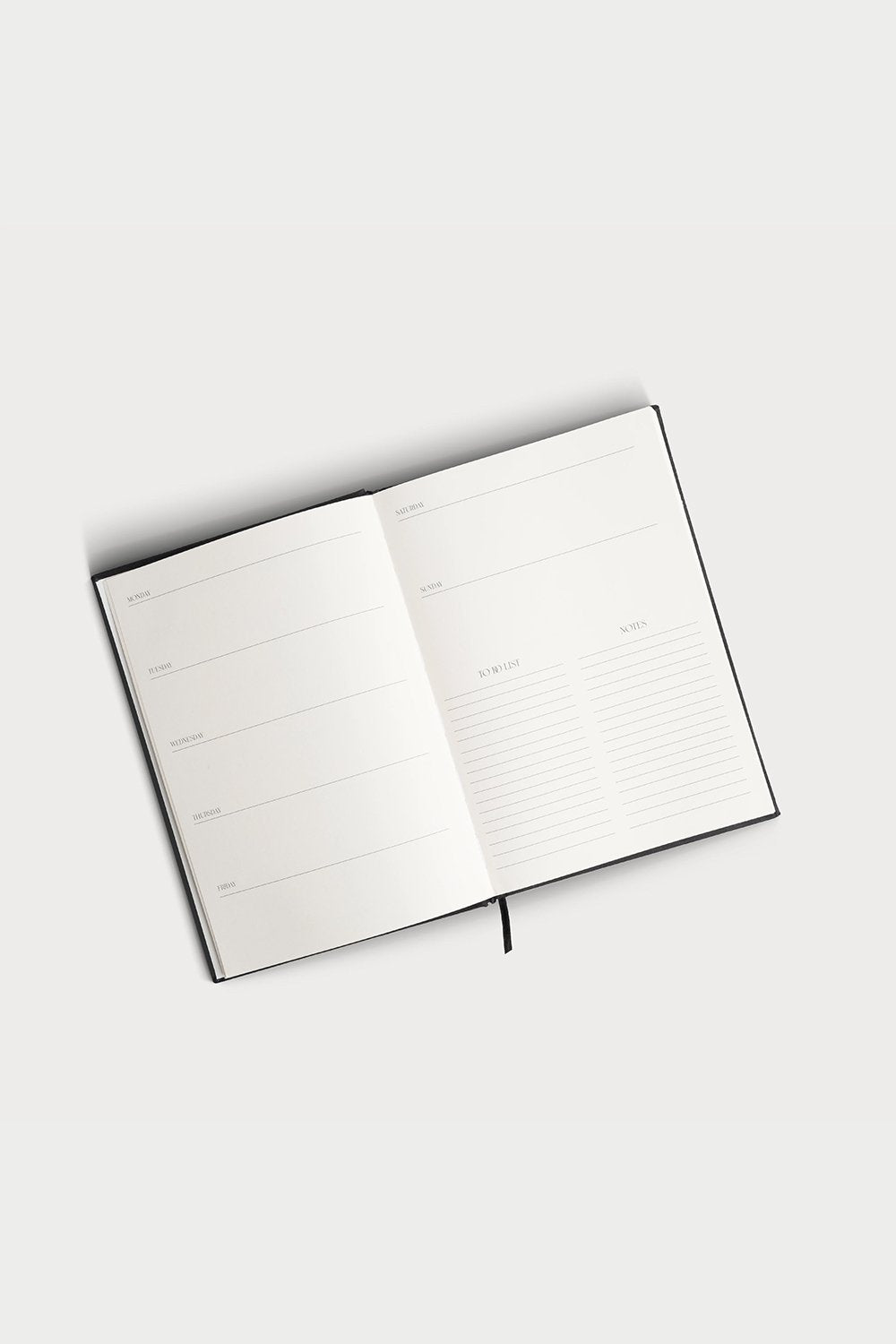 Clavist-Planner - A5 Petrol Keten Cilt Bezli Tarihsiz Haftalık Ajanda/süresiz Haftalık Planlayıcı-Ajanda-7-Milagron.com