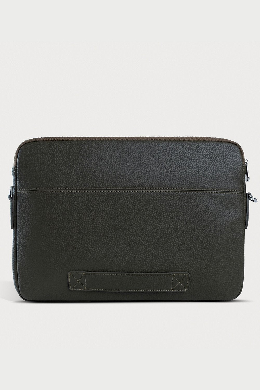 Clavist-Vegan Deri Portföy Çanta Haki-Laptop & Evrak Çantası-3-Milagron.com