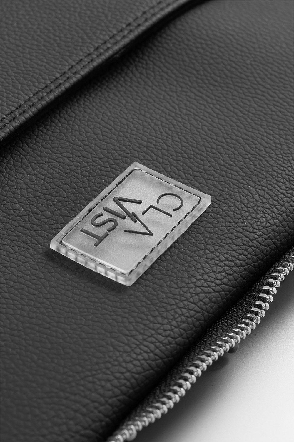 Clavist-Vegan Deri Portföy Çanta Siyah-Laptop & Evrak Çantası-5-Milagron.com