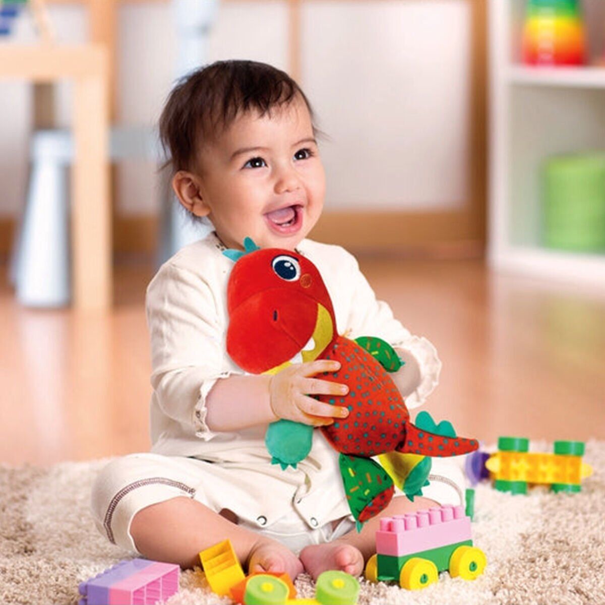 17847 Baby Clementoni - Trex Dinozor Peluş Oyuncak