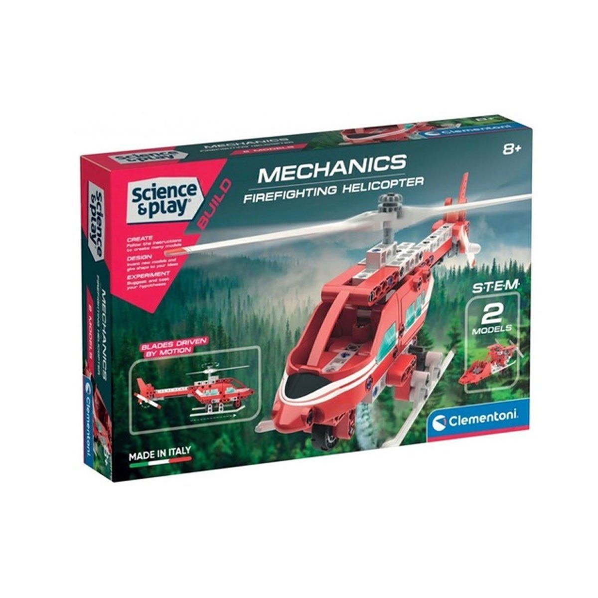 Clementoni-Mekanik Laboratuvarı Firefighting Helicopter +10 Yaş-Oyuncak Araçlar ve Setleri-1-Milagron.com
