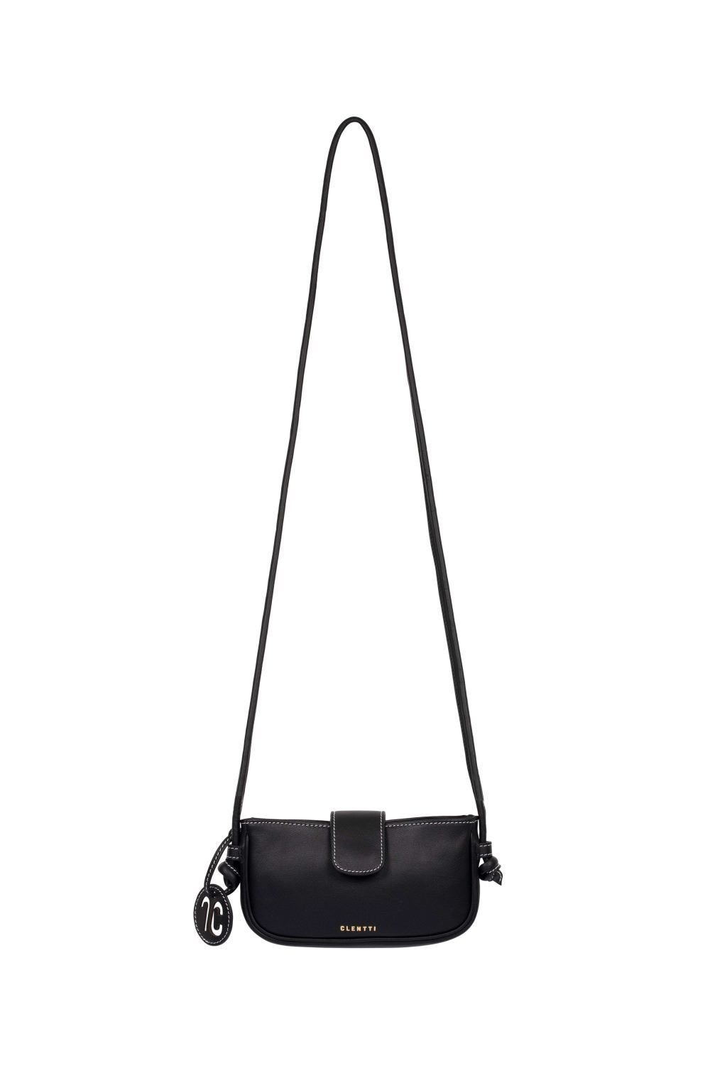 Clentti-Aena Siyah / Deri Telefonluk Ve Kartvisitlik Çanta-Telefon Çantası-1-Milagron.com