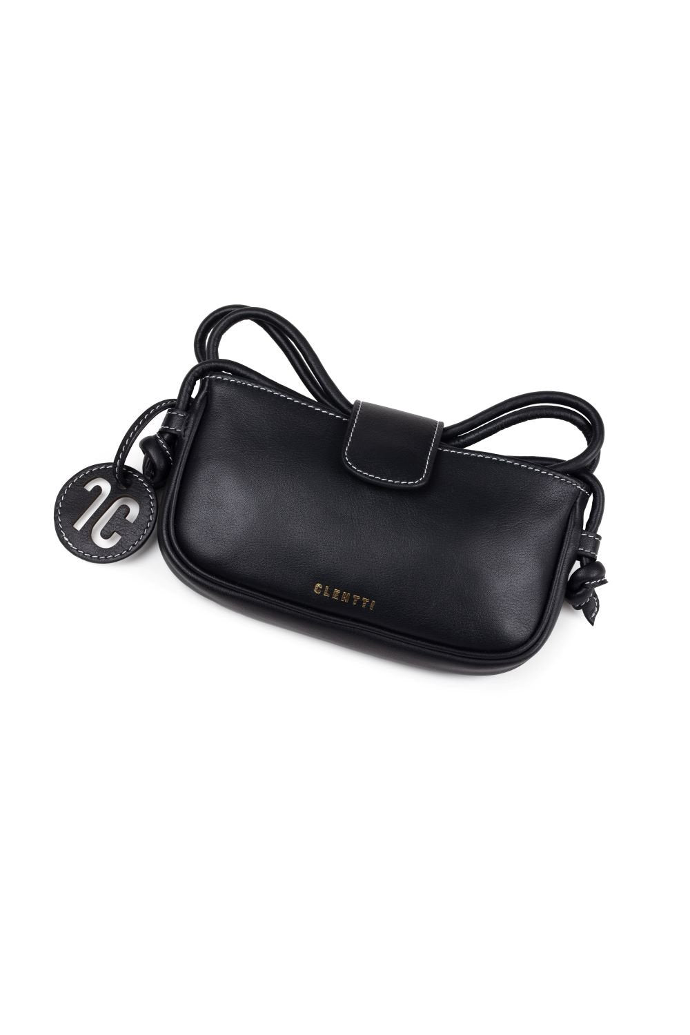 Clentti-Aena Siyah / Deri Telefonluk Ve Kartvisitlik Çanta-Telefon Çantası-2-Milagron.com