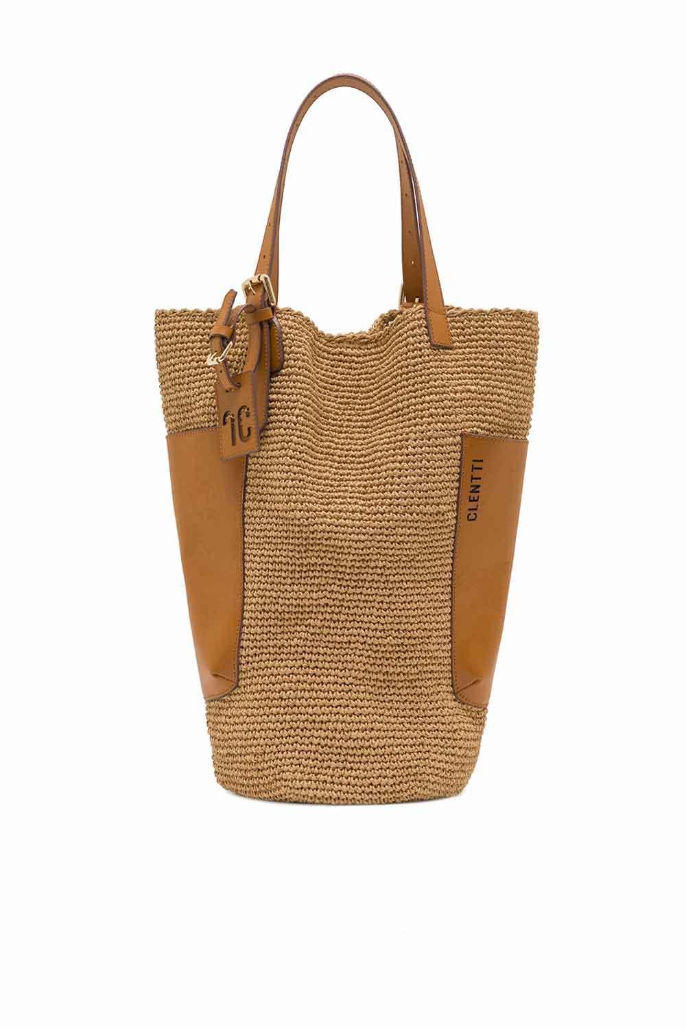 Clentti-Bucket Bag Tan-Omuz Çantası-1-Milagron.com