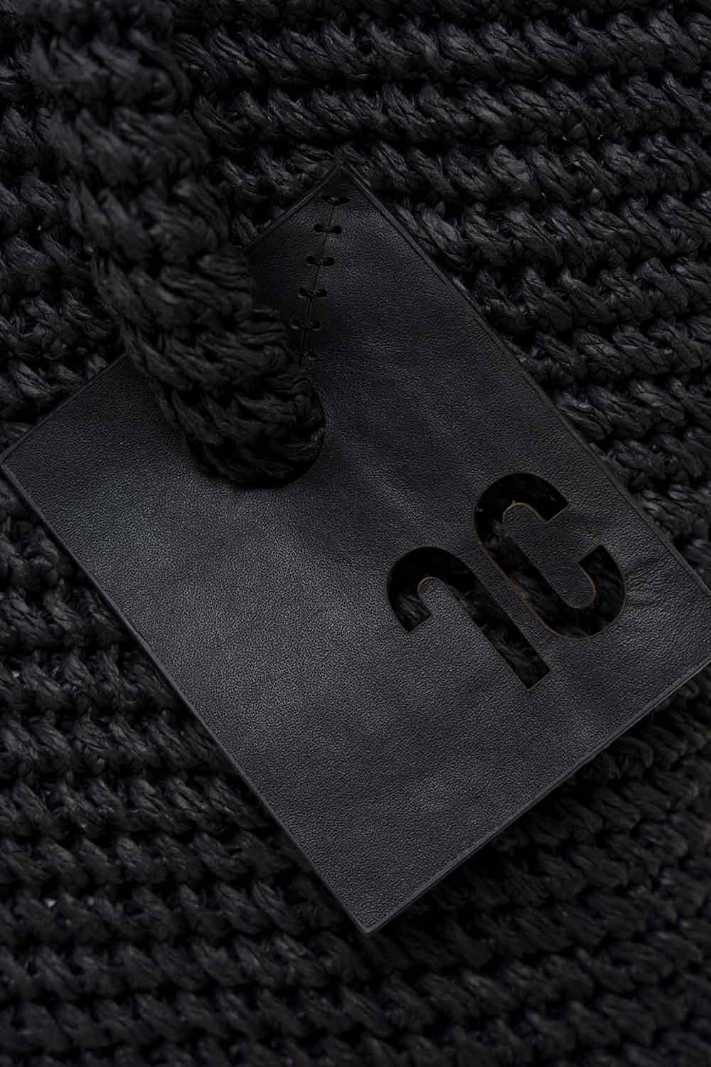 Clentti-Malt Bag Black / Hasır Siyah Çanta-Omuz Çantası-3-Milagron.com